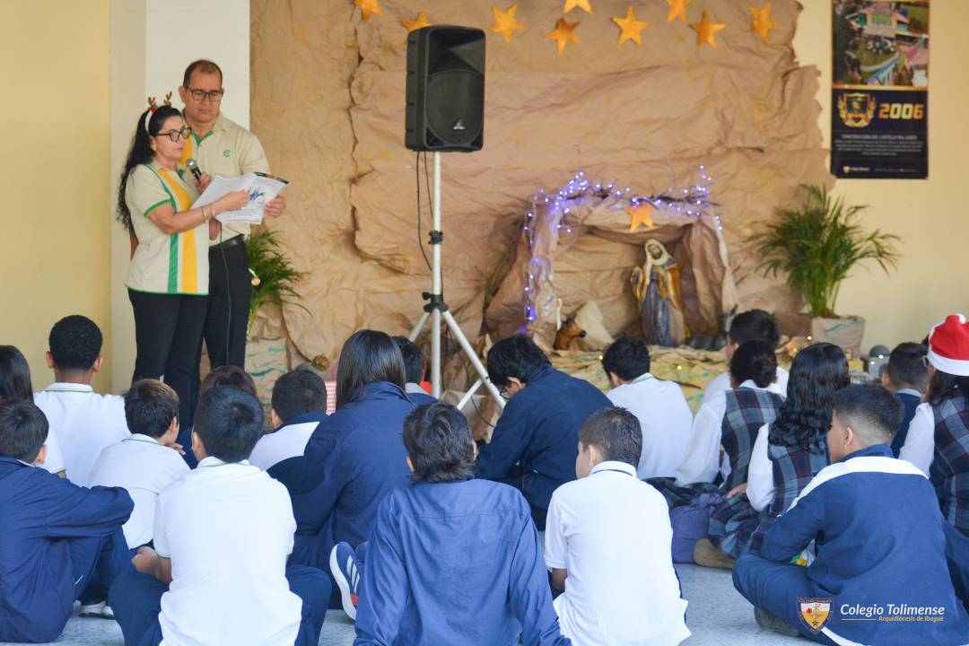  INICIO DE LA NOVENA DE NAVIDAD. colegio tolimense